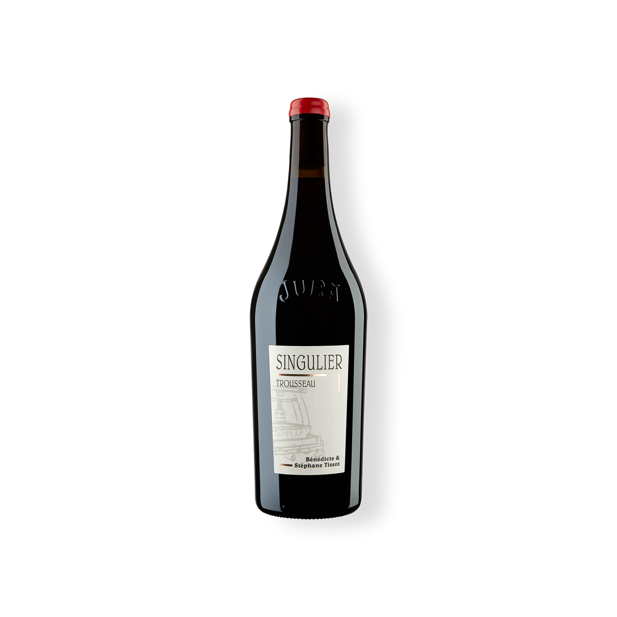 Rotweinflasche vom Weingut Bénédicte & Stéphane Tissot, Singulier Arbois Trousseau AC aus der Region Jura