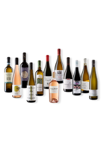 Foto eines Weinpakets mit 12 Flaschen Wein, das vom Team von Walter und Sohn als Better Basics empfohlen wird.