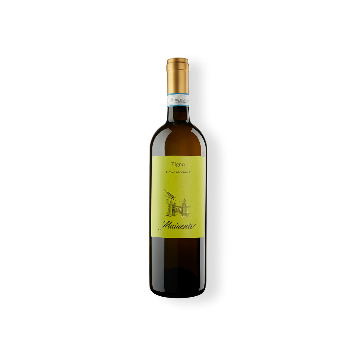 Weinflasche vom Weingut Mainente, Pigno Soave Classico DOC aus den Rebsorten Garganega und Trebbiano di Soave