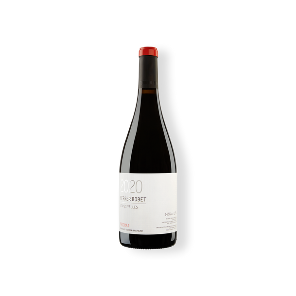 Rotweinflasche vom Weingut Ferrer Bobet, Vinyes Velles Priorat DOQ aus den Rebsorten Carignan und Garnacha