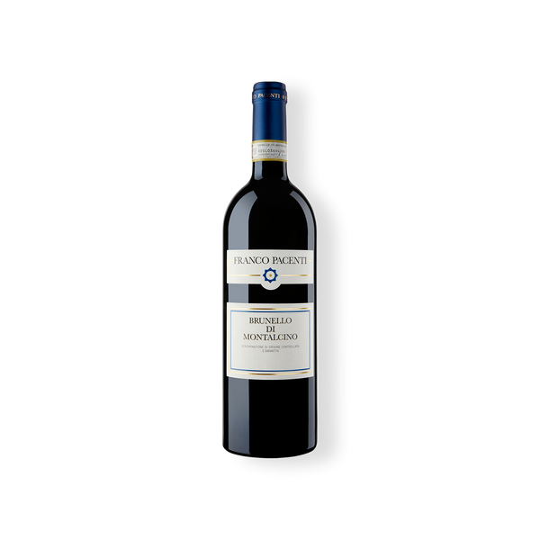 Rotweinflasche vom Weingut Franco Pacenti, Brunello di Montalcino