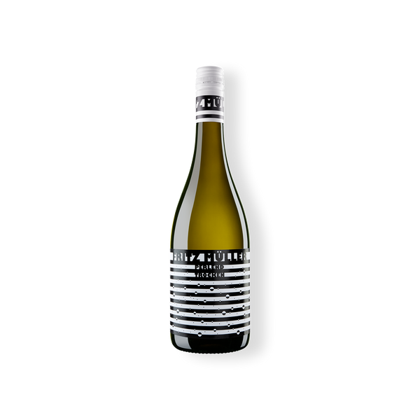 Weinflasche des Produzenten Fritz Müller aus Rheinhessen, FRITZ MÜLLER Perlend Trocken 