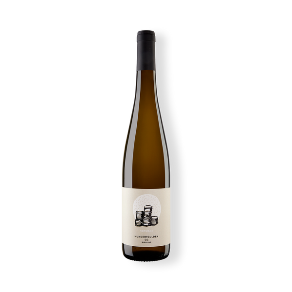 Flasche Weißwein vom Weingut Jürgen Hofmann aus Rheinhessen, Appenheimer Hundertgulden Riesling GG