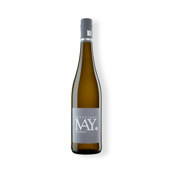Flasche Weißwein vom Weingut May, Retzstadt Silvaner VDP Ortswein.