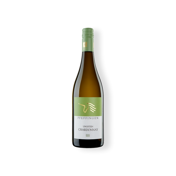 Flasche Weißwein, Ungstein Chardonnay VDP Ortswein vom Weingut Pfeffingen aus der Pfalz
