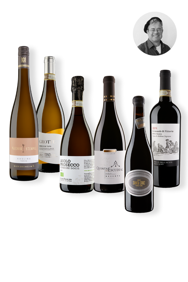 Foto eines Weinpakets das von Tom Engelhardt empfohlen wir.