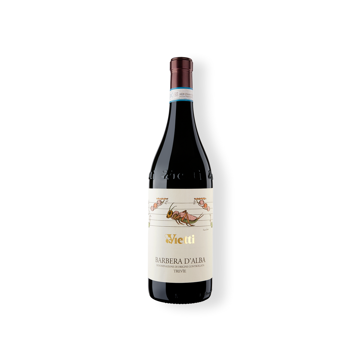 Weinflasche vom Weingut Vietti, Trevìe Barbera d‘Alba DOC aus der Region Piemont.