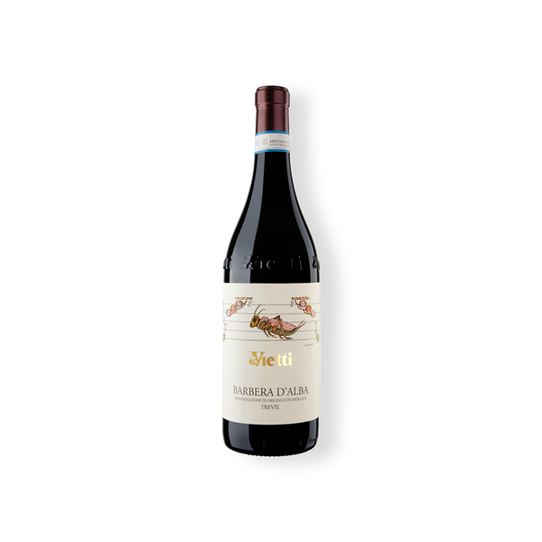Weinflasche vom Weingut Vietti, Trevìe Barbera d‘Alba DOC aus der Region Piemont.