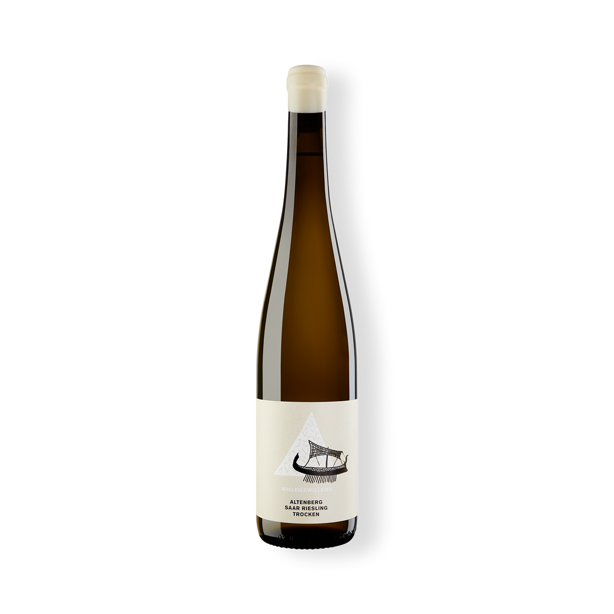 Flasche Weißwein, Oberemmeler Altenberg Riesling trocken vom Weingut Willems-Willems 